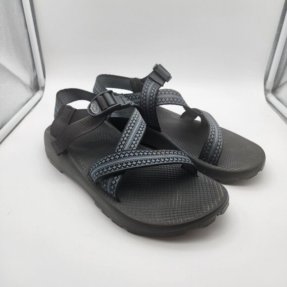 Chaco Men's Sandals Tribal Hiking Sport Camping Black Size US 11 Gray Black - Picture 1 of 5